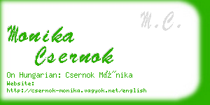 monika csernok business card